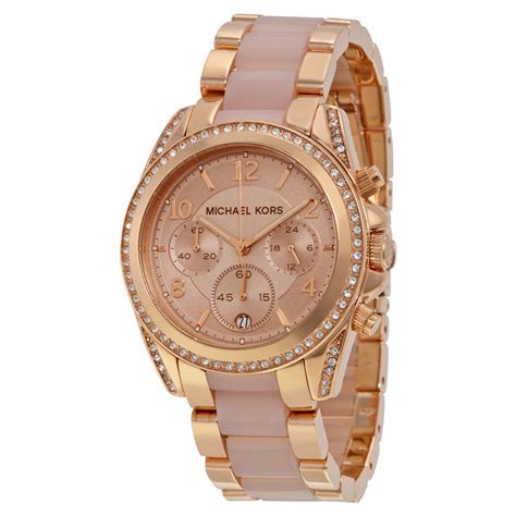 michael kors 5943|Michael Kors Blair Chronograph Rose Dial Ladies .